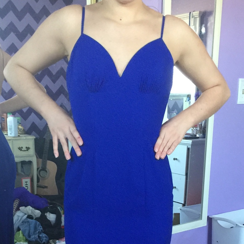 Royal Blue Faviana Prom Dress - Picture 2 of 6